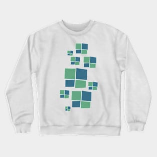 Colored Squares Pattern Crewneck Sweatshirt